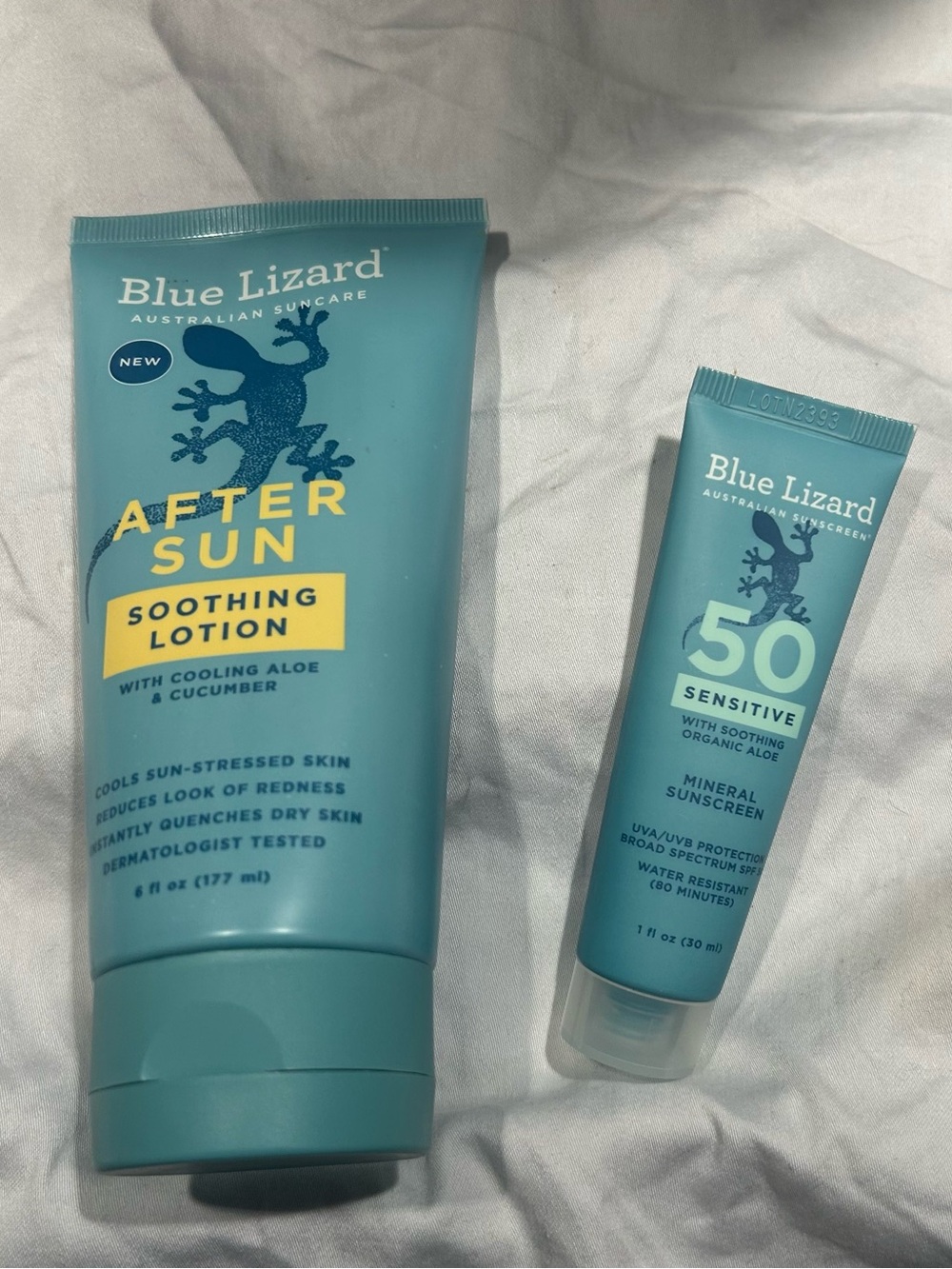 Blue Lizard After Sun Soothing Lotion & SPF 50 Sensitive Sunscreen